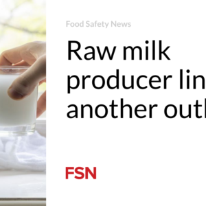 Uncooked milk producer connected to a further outbreak