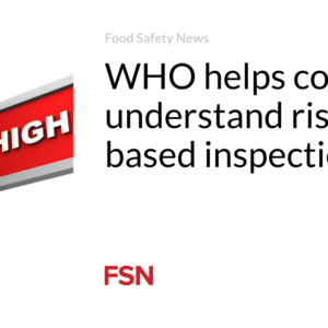 WHO helps international locations realize hazard-dependent inspections